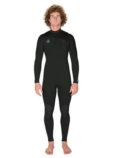 Vissla SEVEN SEAS 3-2 FULL CHEST ZIP Black