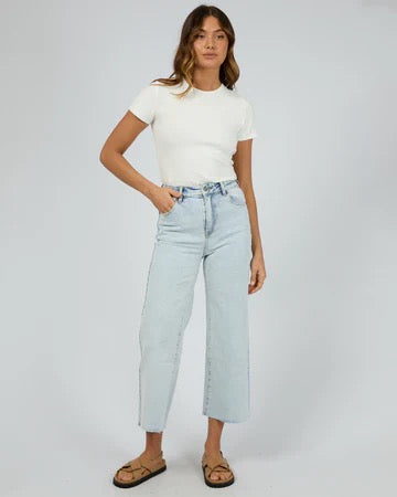 All About Eve CHARLIE HIGH RISE WIDE LEG - Bleach