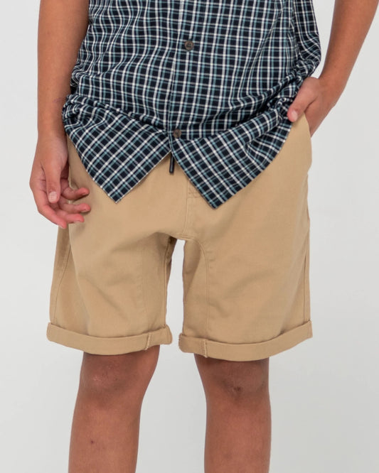 Rusty Hooked On 18 Elastic Short Boys