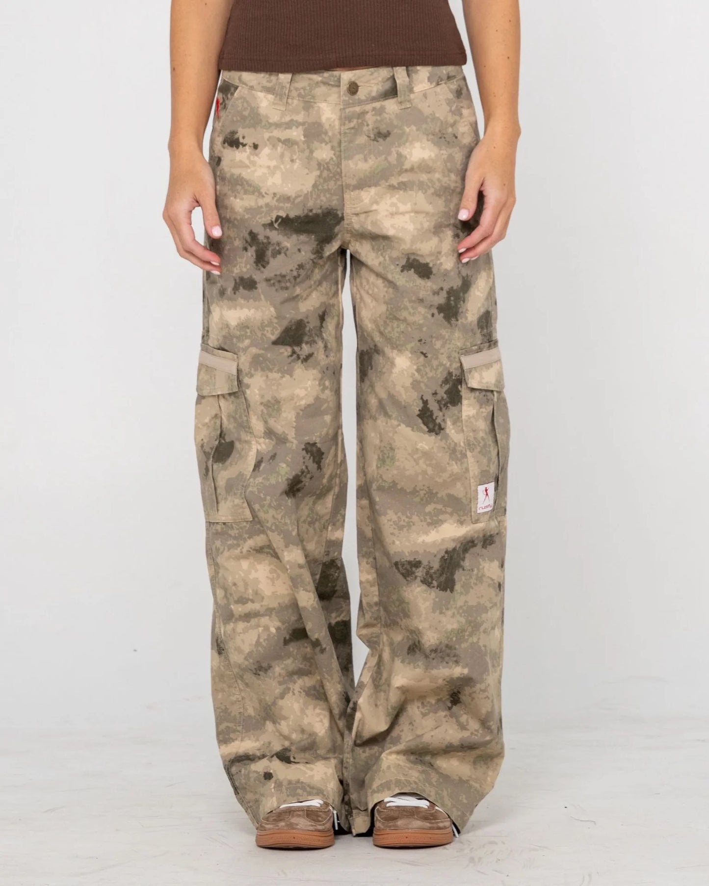 Rusty Camoozy Low Rise Cargo Pant
