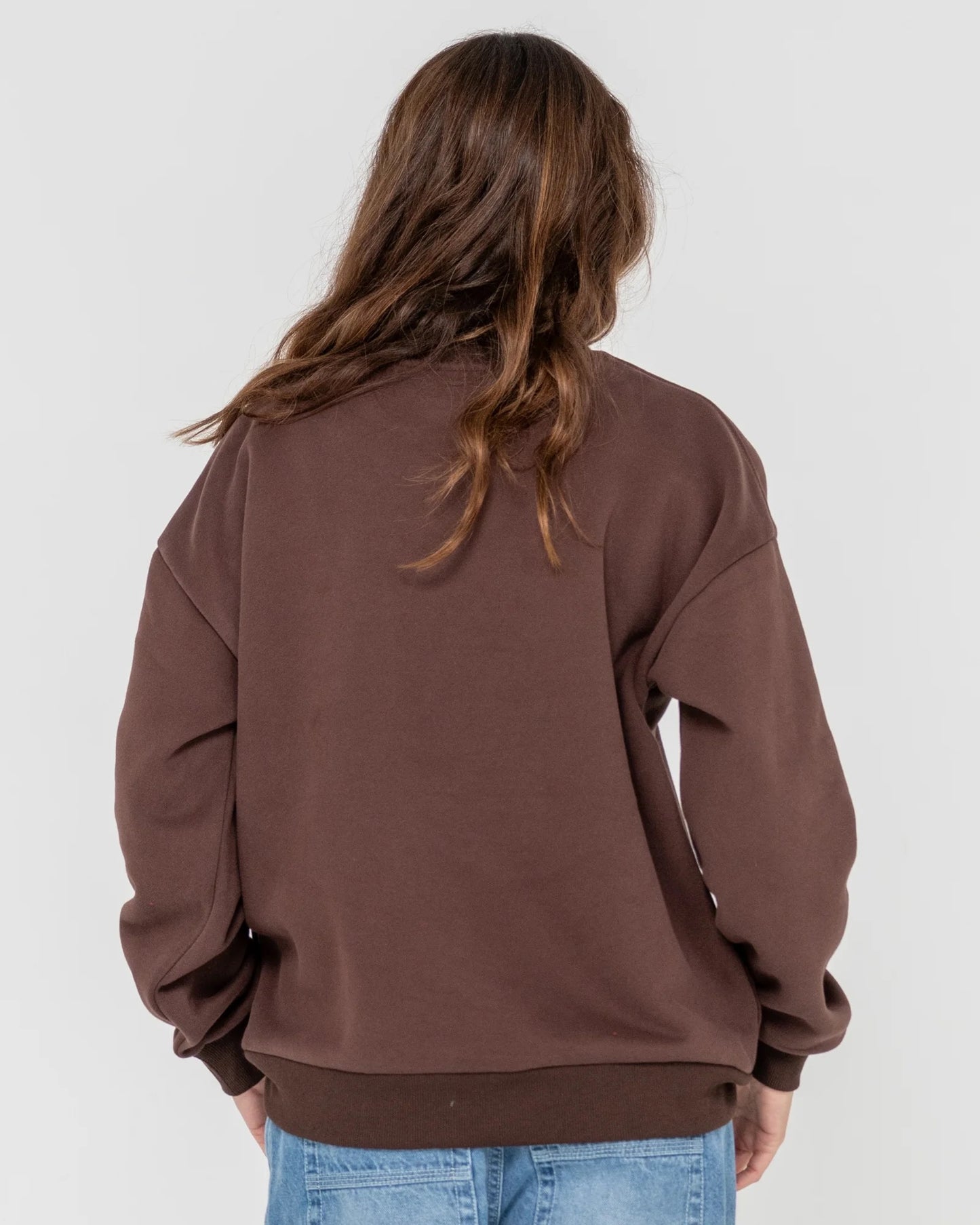 Rusty COLLEGE DROPOUT OVERSIZED CREW FLEECE