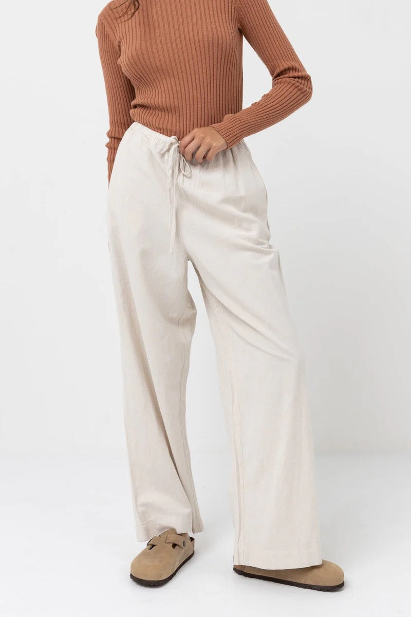Rhythm CLASSIC DRAWSTRING PANT - Oat