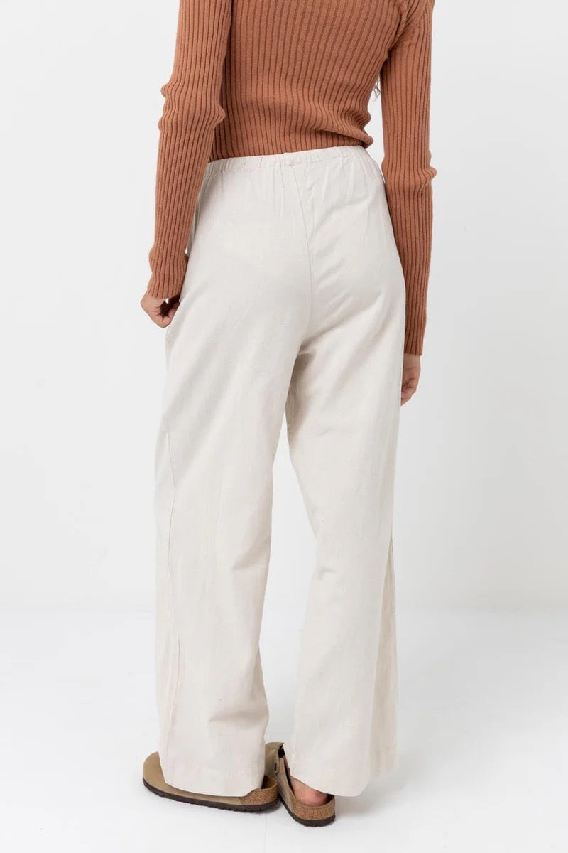 Rhythm CLASSIC DRAWSTRING PANT - Oat