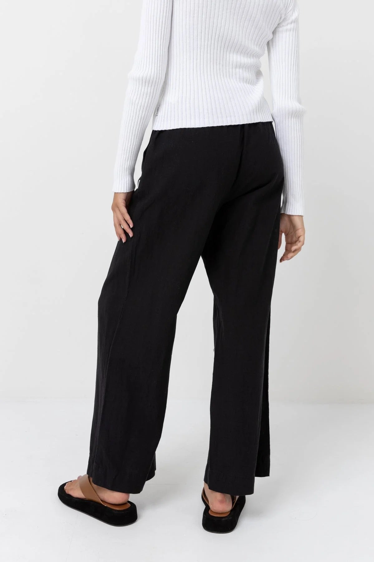Rhythm CLASSIC DRAWSTRING PANT - Black