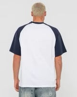 Rusty SWAGLAN RAGLAN SHORT SLEEVE TEE