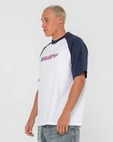 Rusty SWAGLAN RAGLAN SHORT SLEEVE TEE