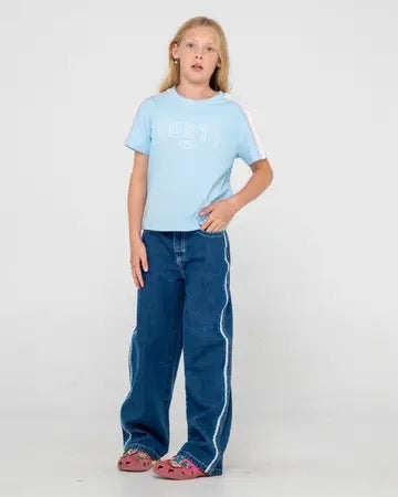 Rusty Flip Girl Low Rise Wide Leg Denim Jean