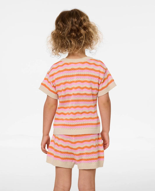 Rip Curl Sunset Stripe Tee - Girl