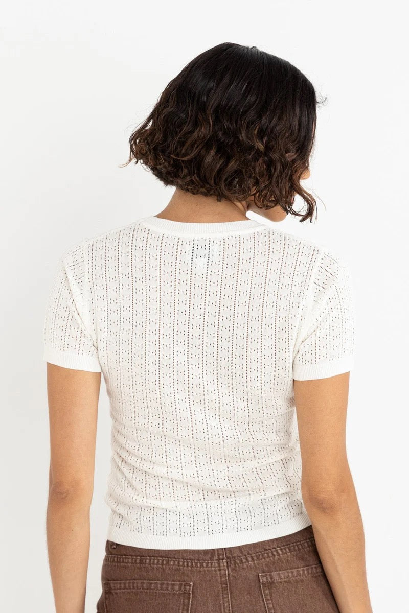 OJAI POINTELLE KNIT TOP