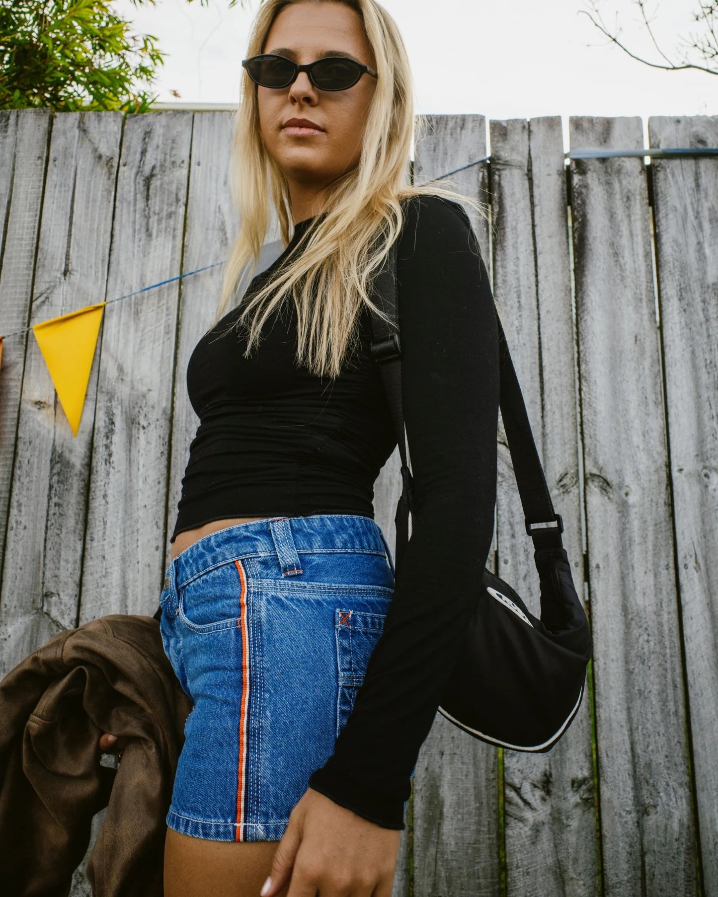 Rusty FLIP MOMMY LOW RISE MINI DENIM SKIRT