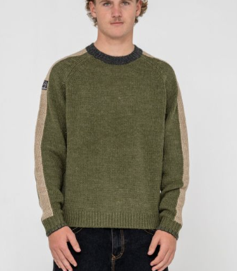 Rusty Fishermans Boxy Knitted Crew