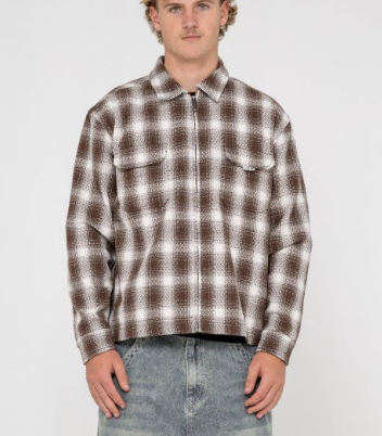Rusty Zeal Zip Thru Over Shirt