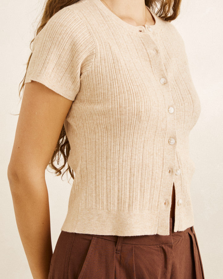 Rhythm Dana Short Sleeve Cardigan