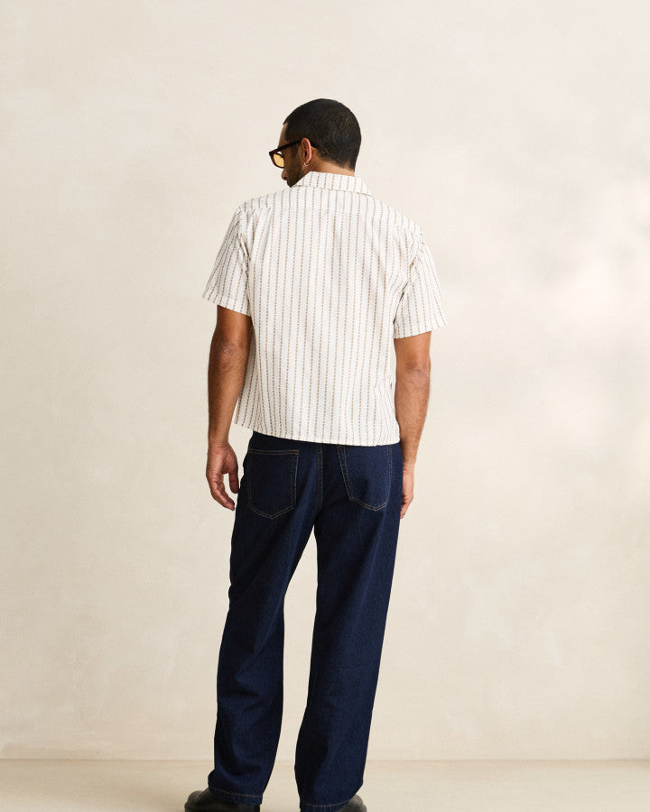 Rhythm VACATION STRIPE CROP SS SHIRT