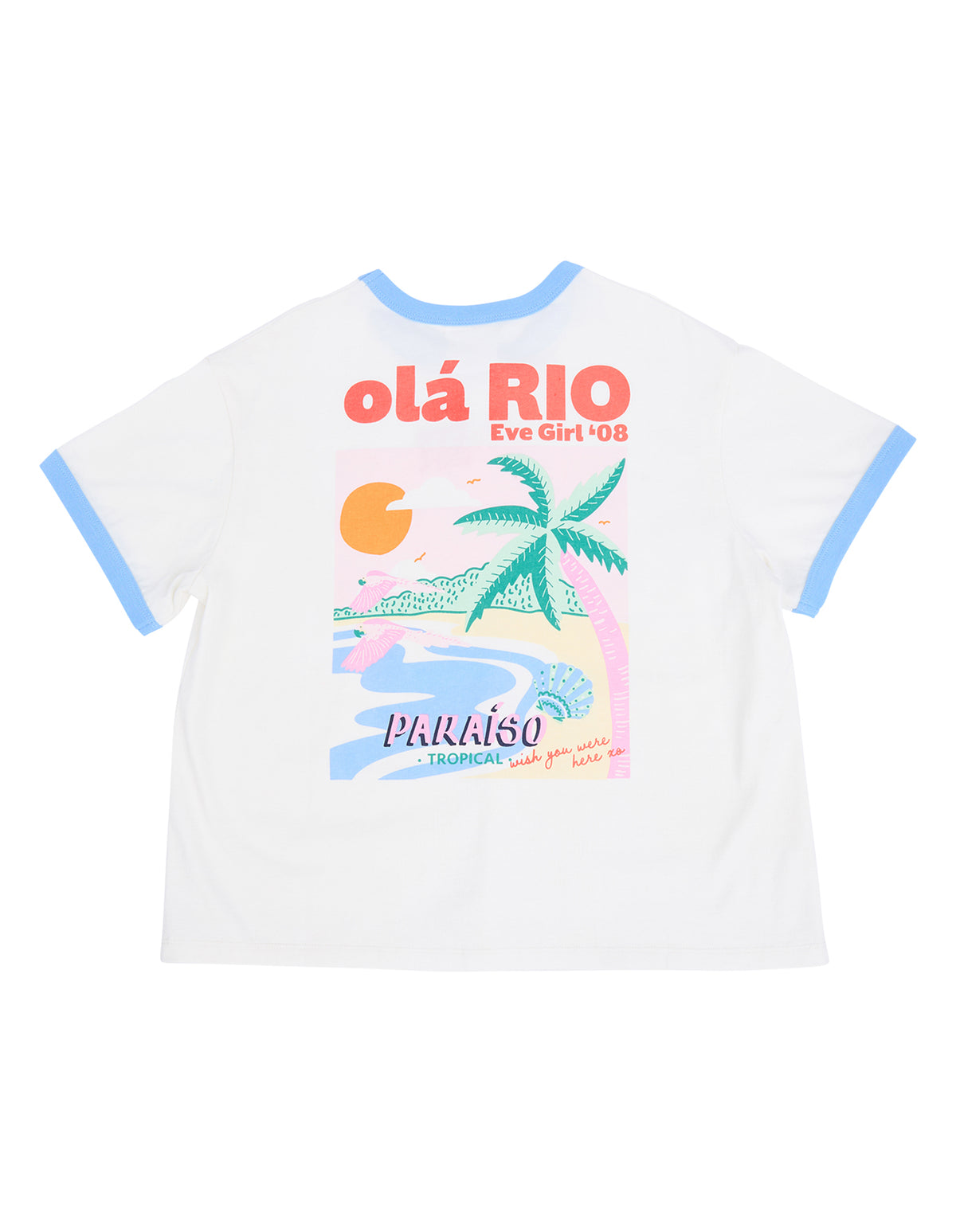 Eve Girl Vacay Ringer Tee