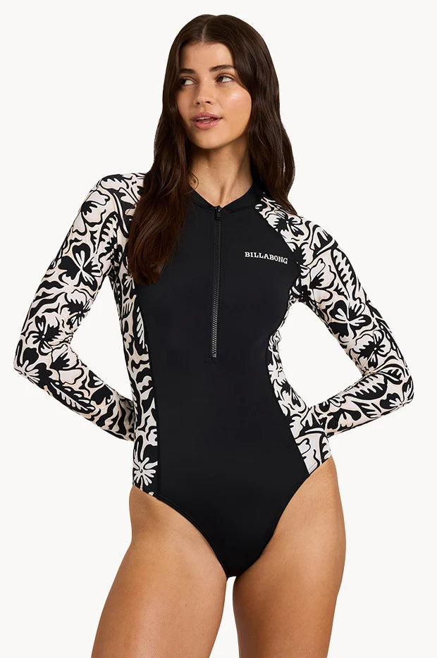 Billabong Wave Tribe Zip Front Bodysuit