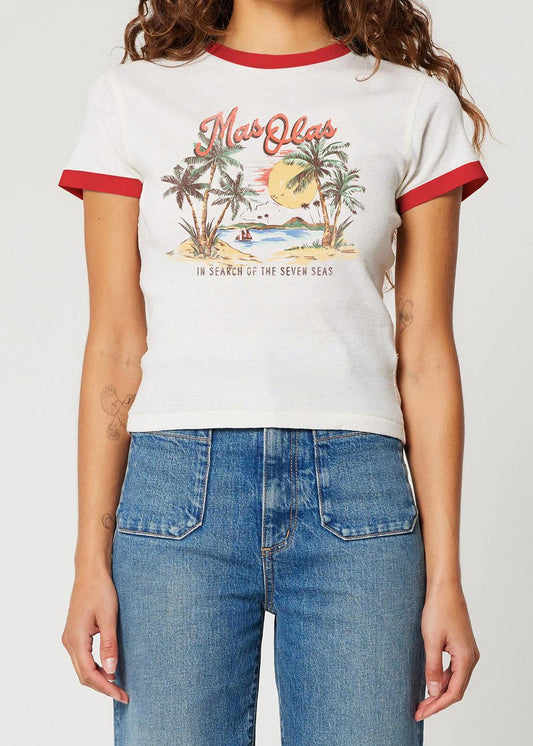 Sisstrevolution Getaway Baby Ringer SS Knit Tee