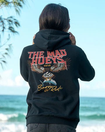 Mad Hueys Born To Hueys Womens Hooded Pullover