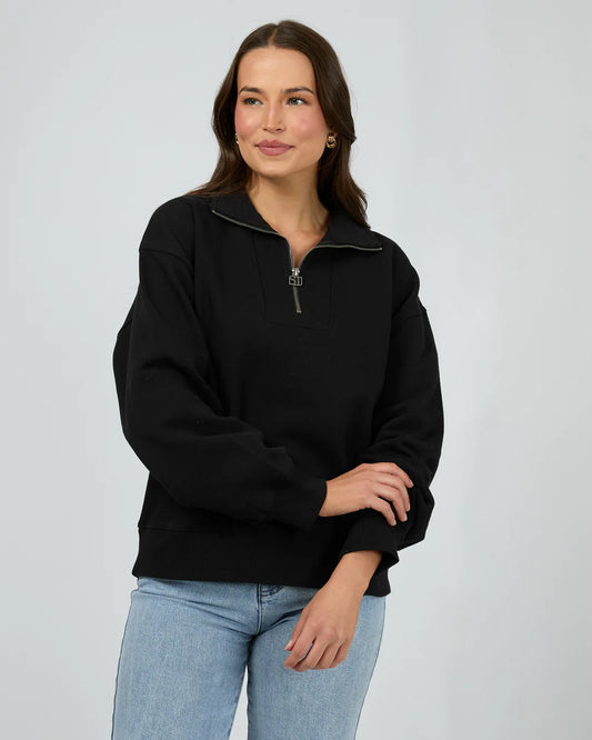 Silent Theory SILENT LUXE QUATER ZIP CREW