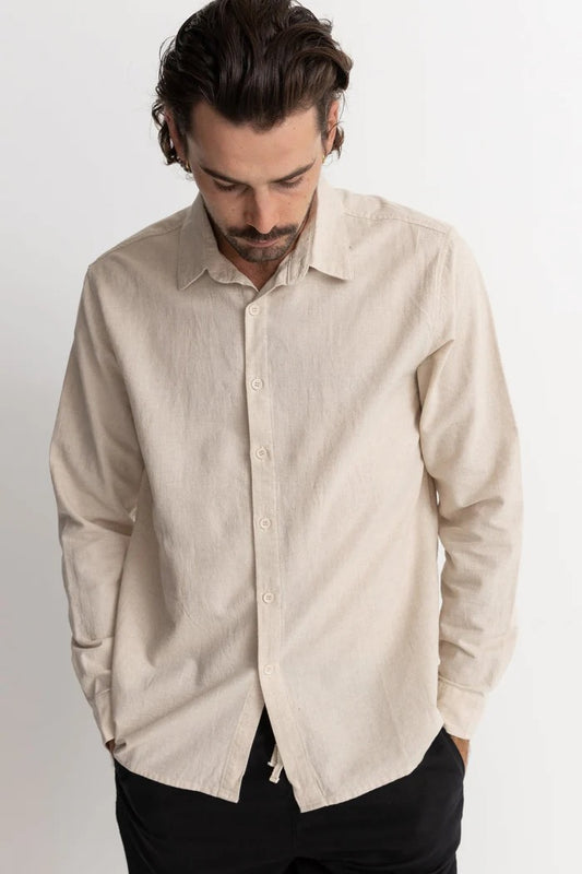Rhythm Classic Linen  Long Sleeve Shirt