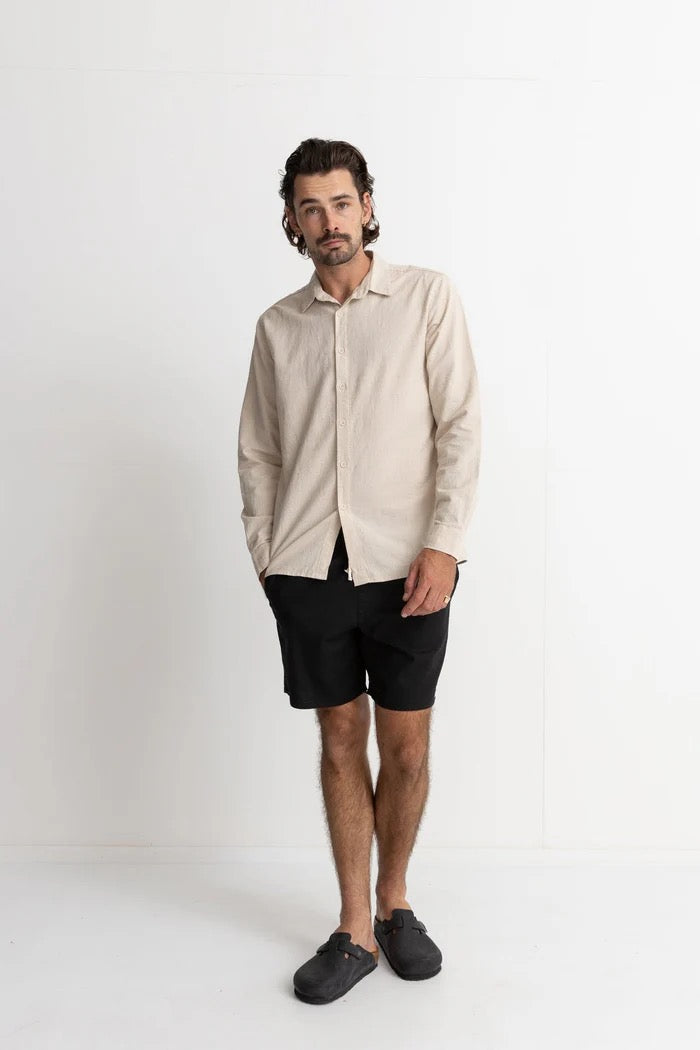 Rhythm Classic Linen  Long Sleeve Shirt