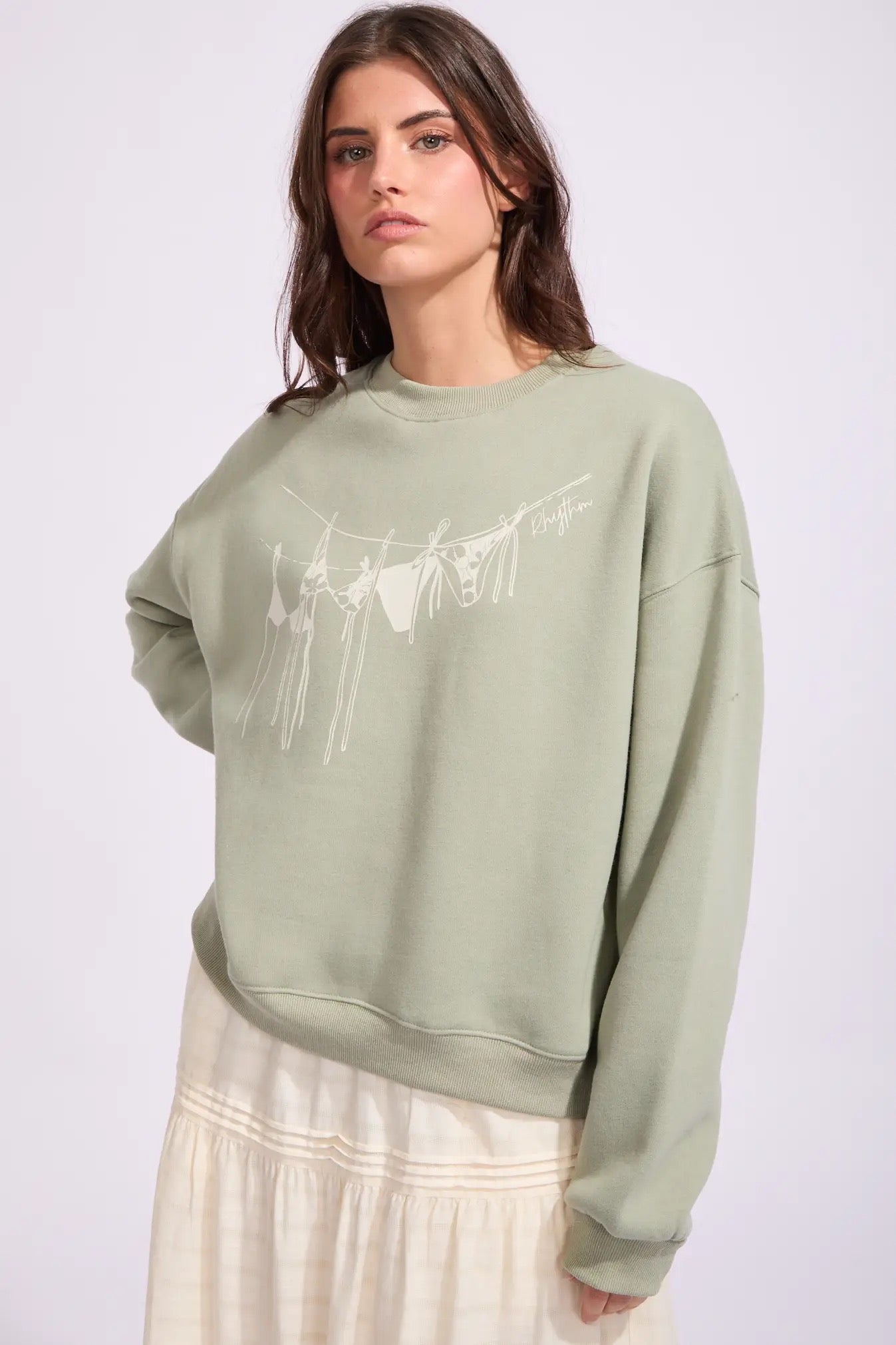 Rhythm Melia Crew Neck Fleece