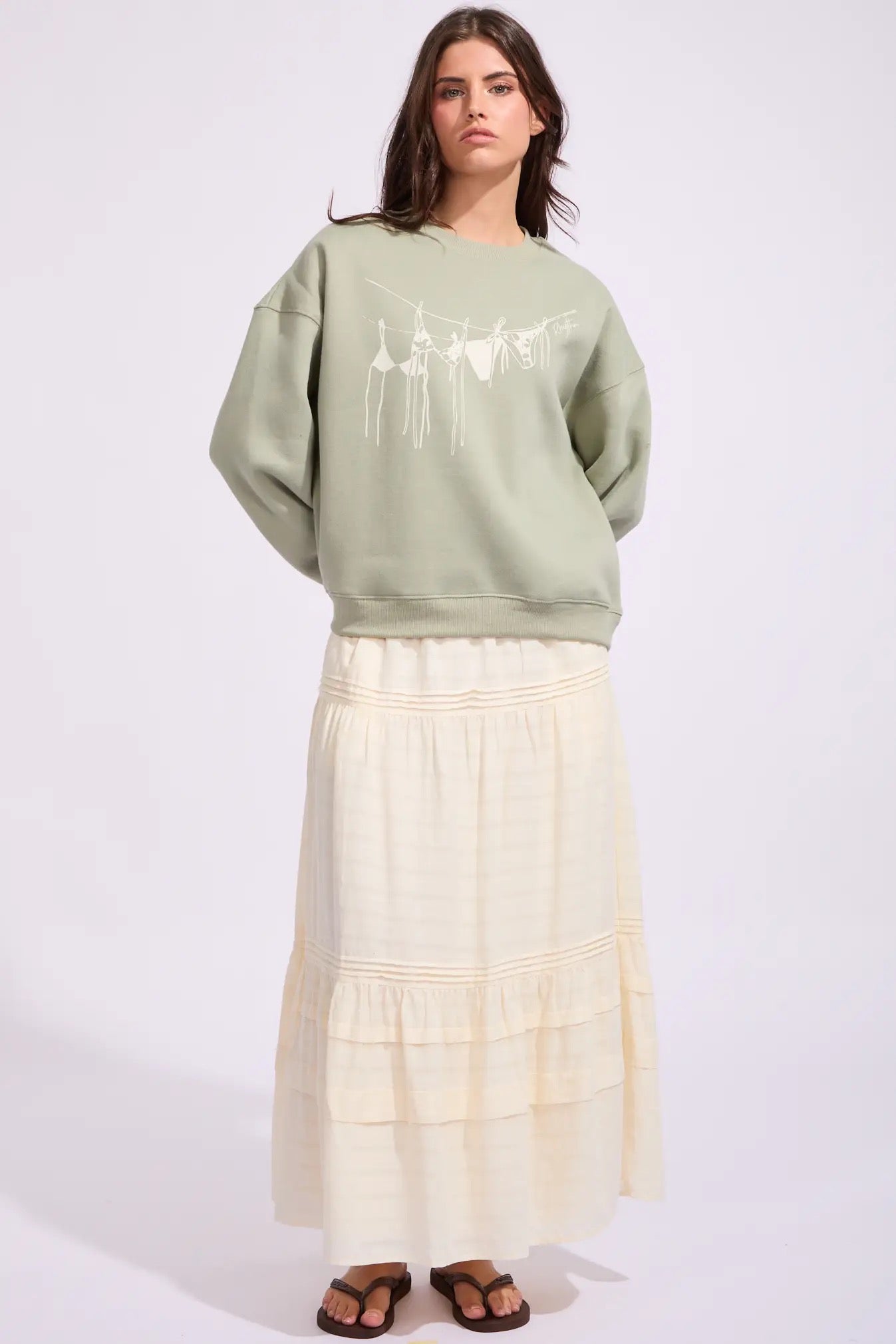 Rhythm Melia Crew Neck Fleece