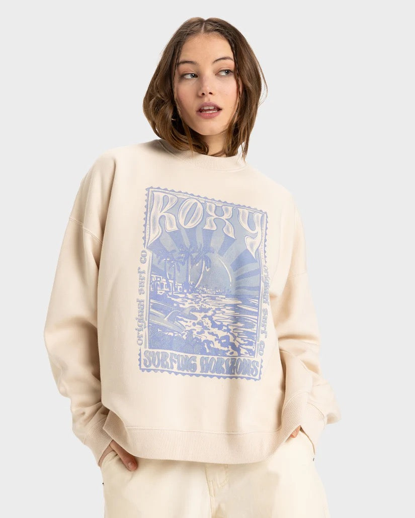 Roxy LINEUP OVERSIZED CREW