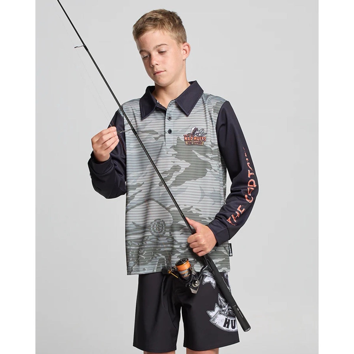 Mad Hueys THE ISLAND CAPTAIN YOUTH UPF 50+ FISHING JERSEY