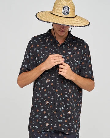 Mad Hueys Triple Anchor SS Woven Shirt