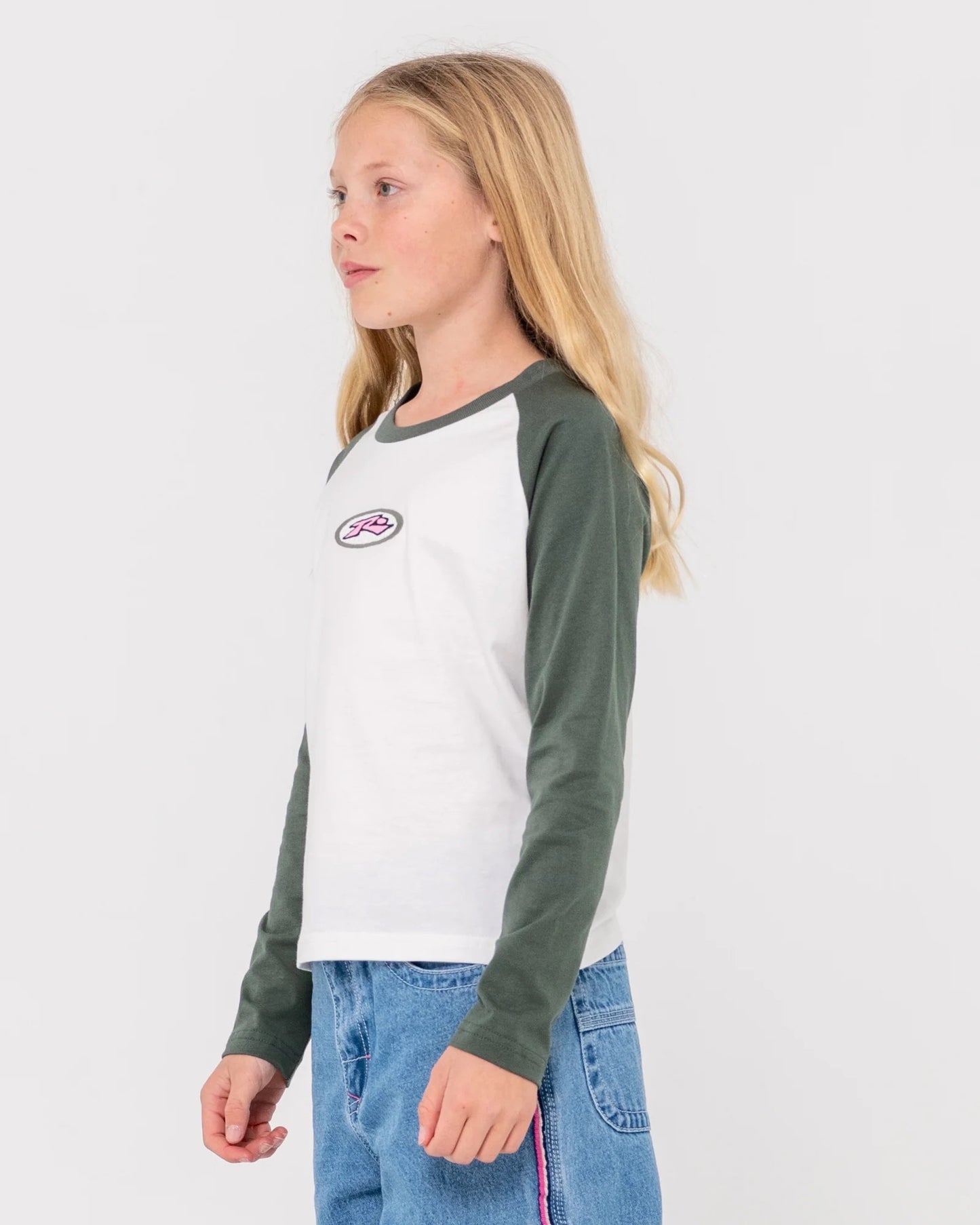 Rusty HERITAGE LONG SLEEVE TEE GIRLS
