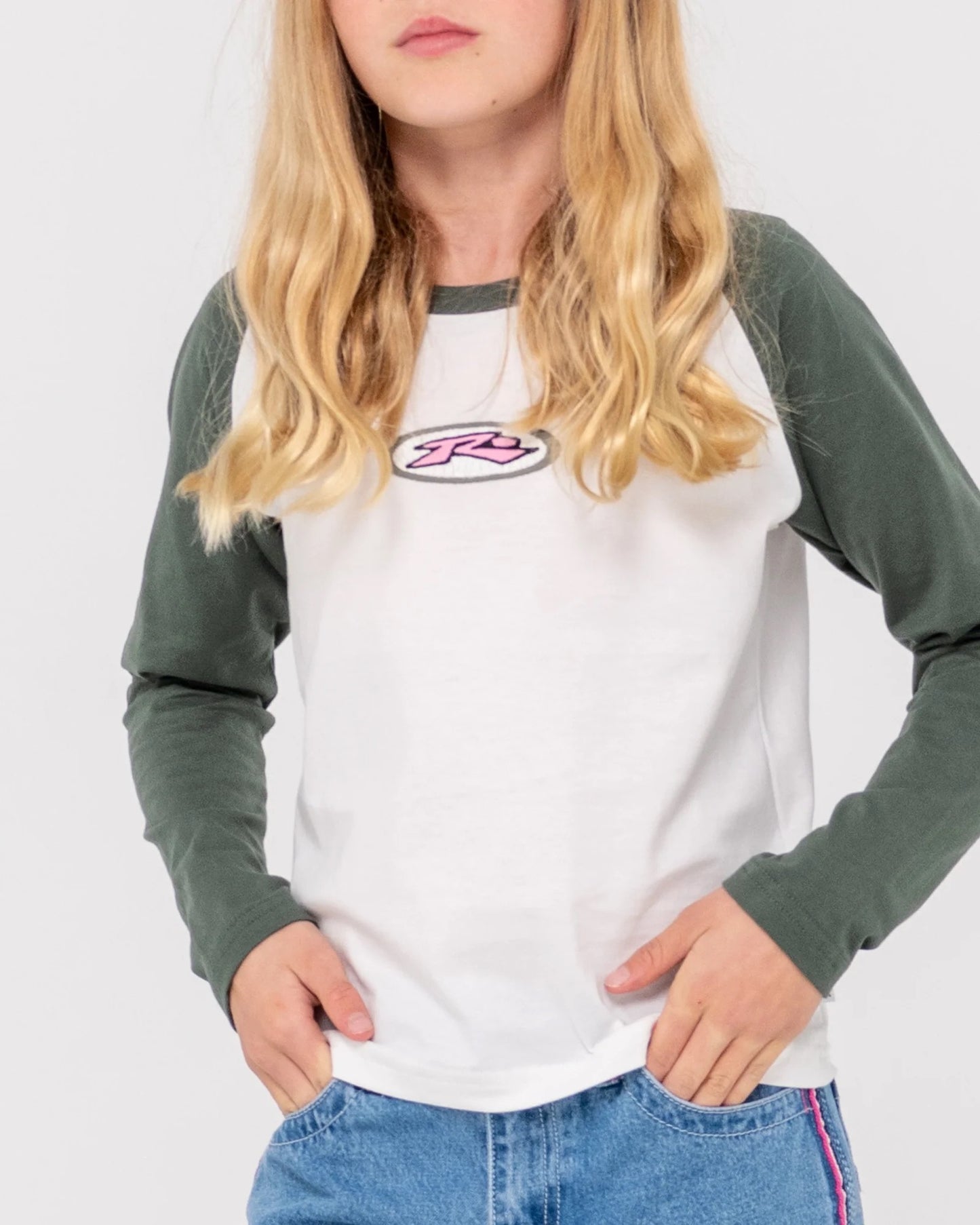 Rusty HERITAGE LONG SLEEVE TEE GIRLS