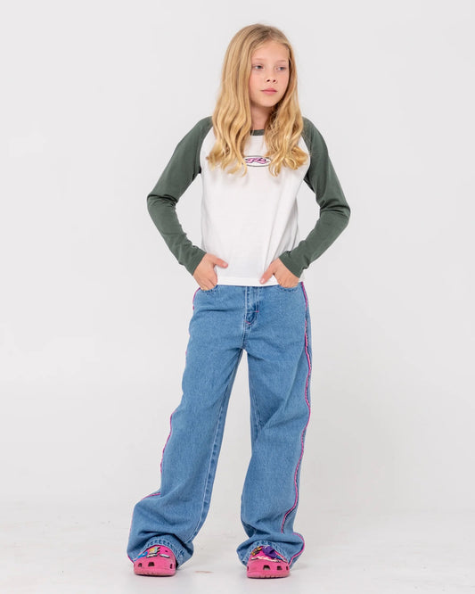 Rusty HERITAGE LONG SLEEVE TEE GIRLS