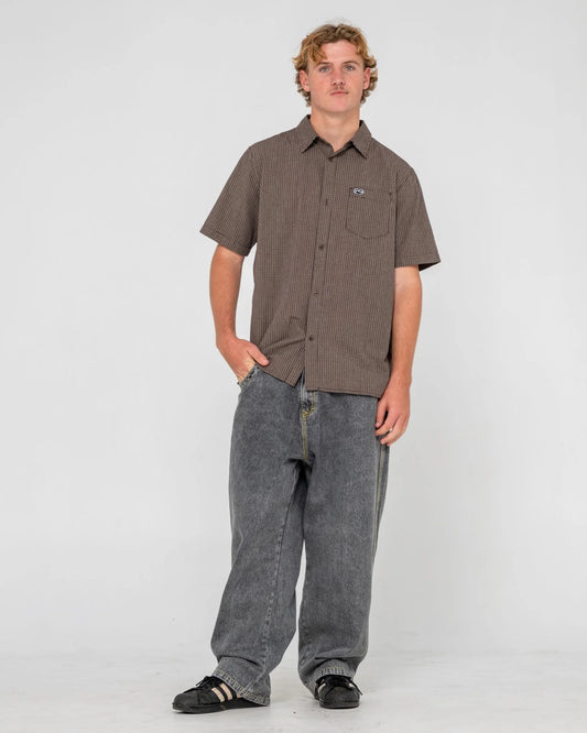 Rusty  DATSUN CHECK SHORT SLEEVE SHIRT