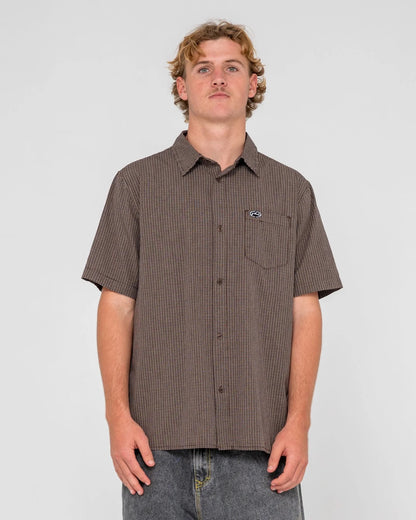 Rusty  DATSUN CHECK SHORT SLEEVE SHIRT