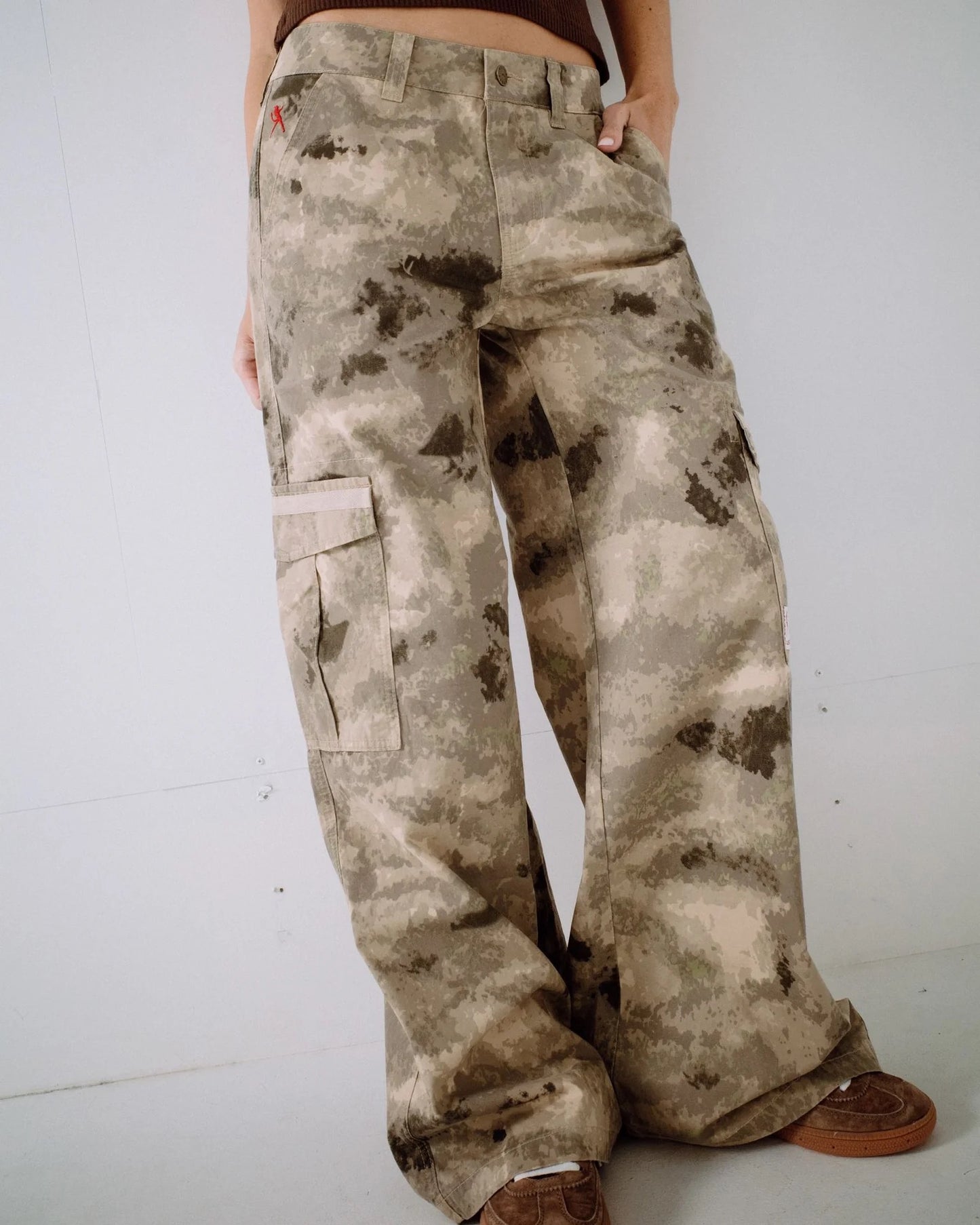 Rusty Camoozy Low Rise Cargo Pant