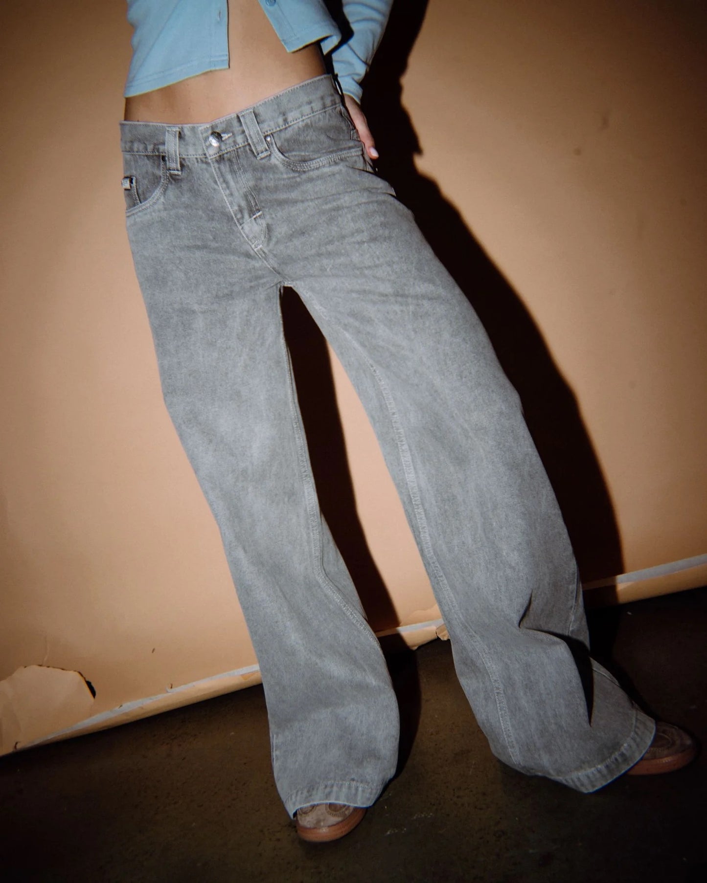 Rusty WENDY WIDE LOW RISE DENIM JEAN