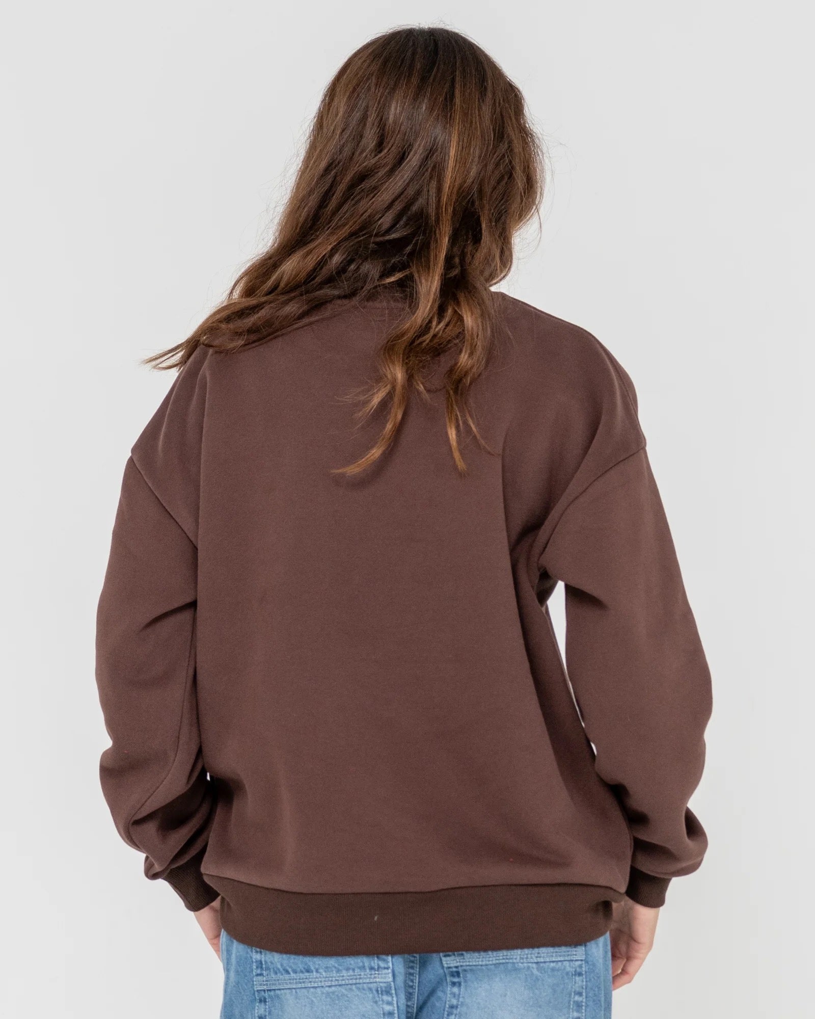 Rusty COLLEGE DROPOUT OVERSIZED CREW FLEECE