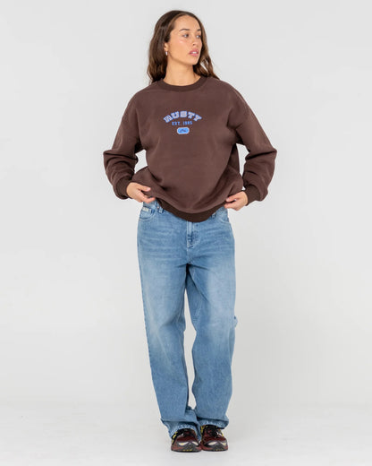 Rusty COLLEGE DROPOUT OVERSIZED CREW FLEECE