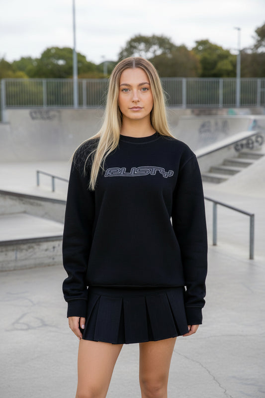 Rusty R Essential Oversized Crew Fleece