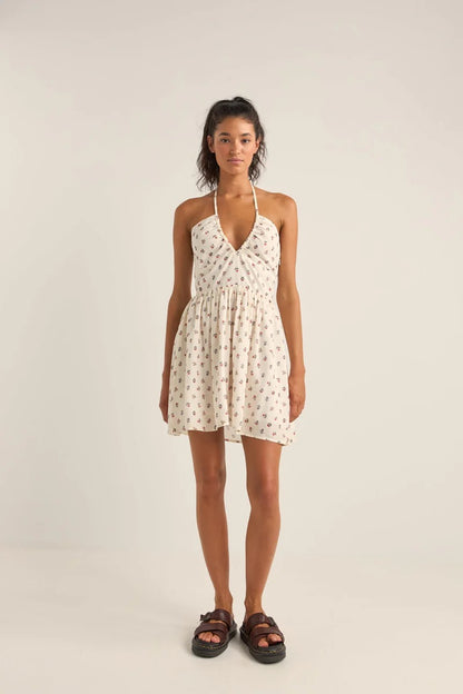 Rhythm HARPER HALTER MINI DRESS - Red Floral