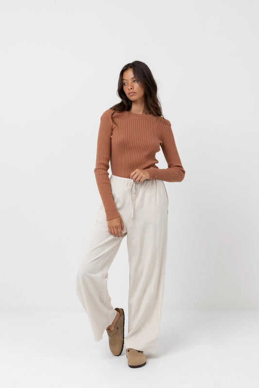 Rhythm CLASSIC DRAWSTRING PANT - Oat