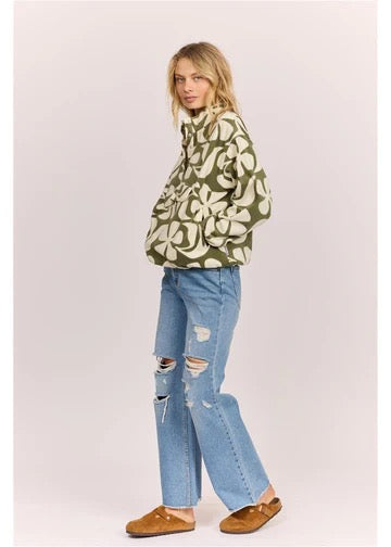 Sisstrevolution WAVES IN BLOOM FLEECE