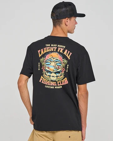 Mad Hueys CAUGHT FK ALL SKULL SS TEE