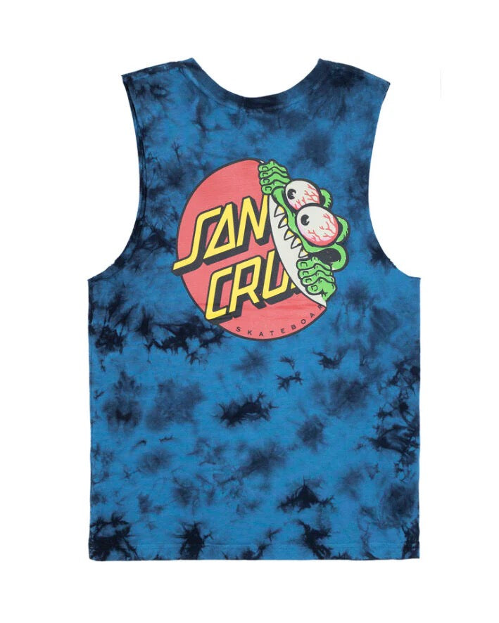 Santa Cruz BEWARE DOT TIE DYE MUSCLE