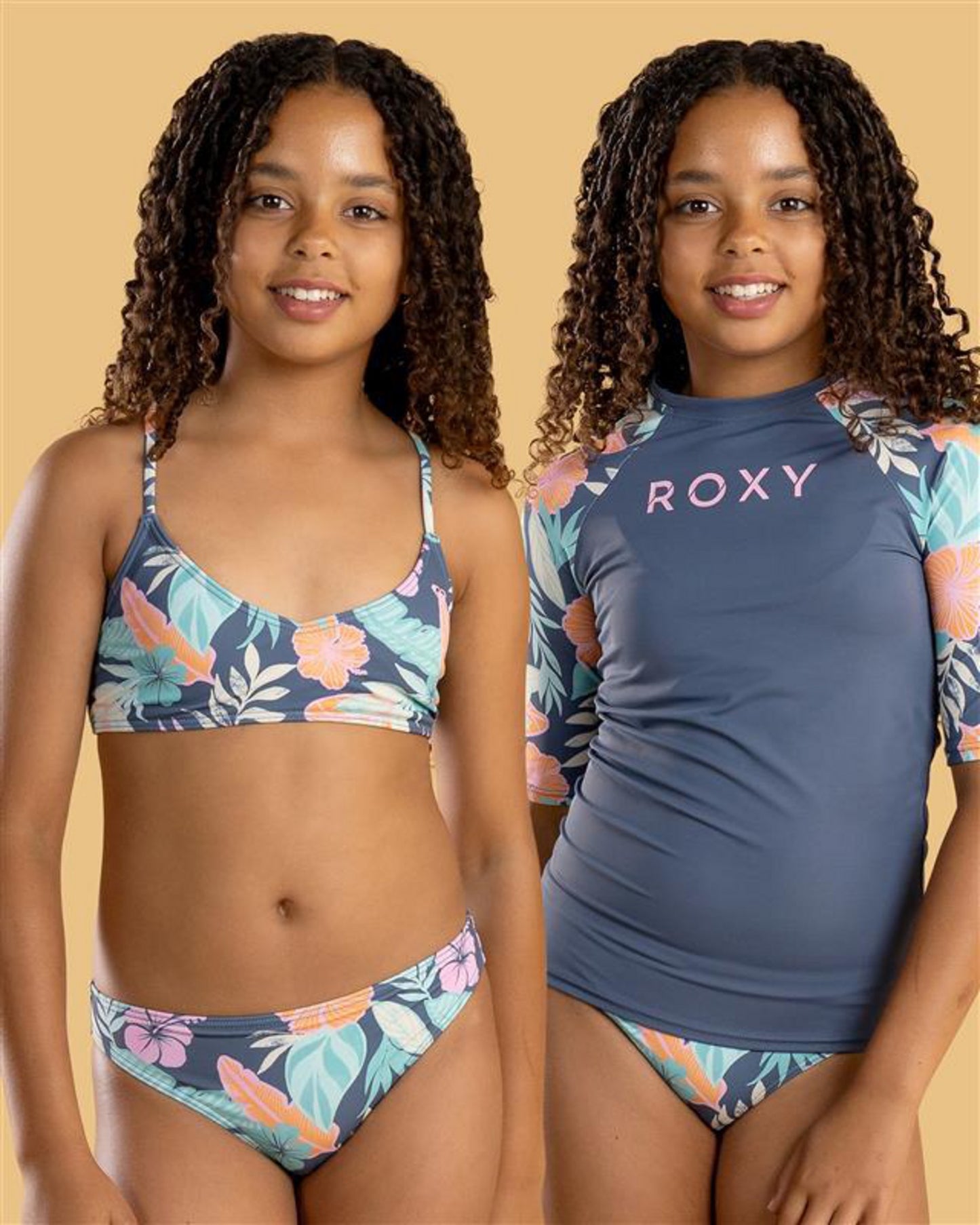 Roxy ACTIVE FLORAL RG SWIM SET PACK - Vintage Indigo