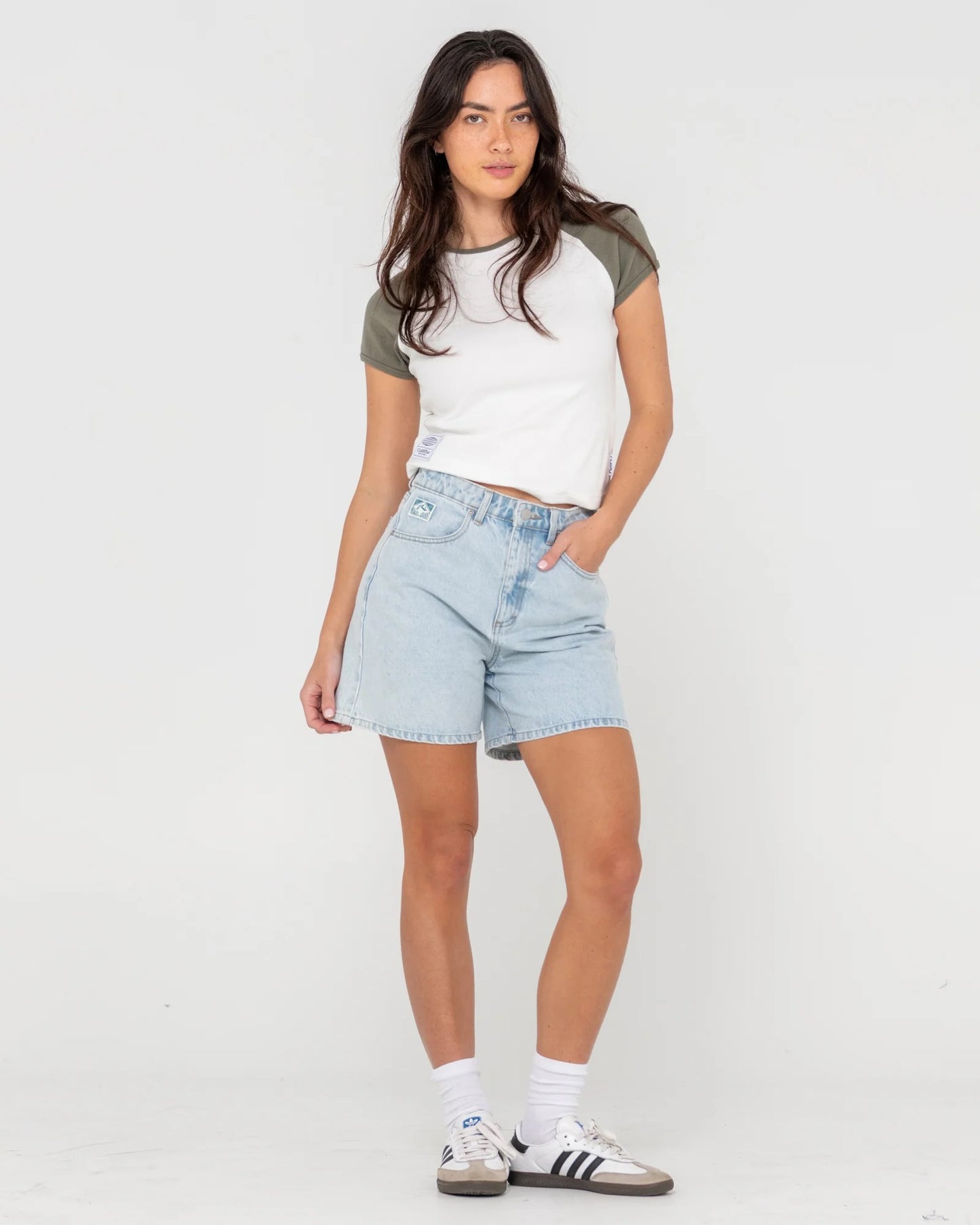 Rusty CYPRUS HIGH DENIM SHORT