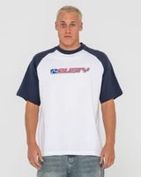 Rusty SWAGLAN RAGLAN SHORT SLEEVE TEE