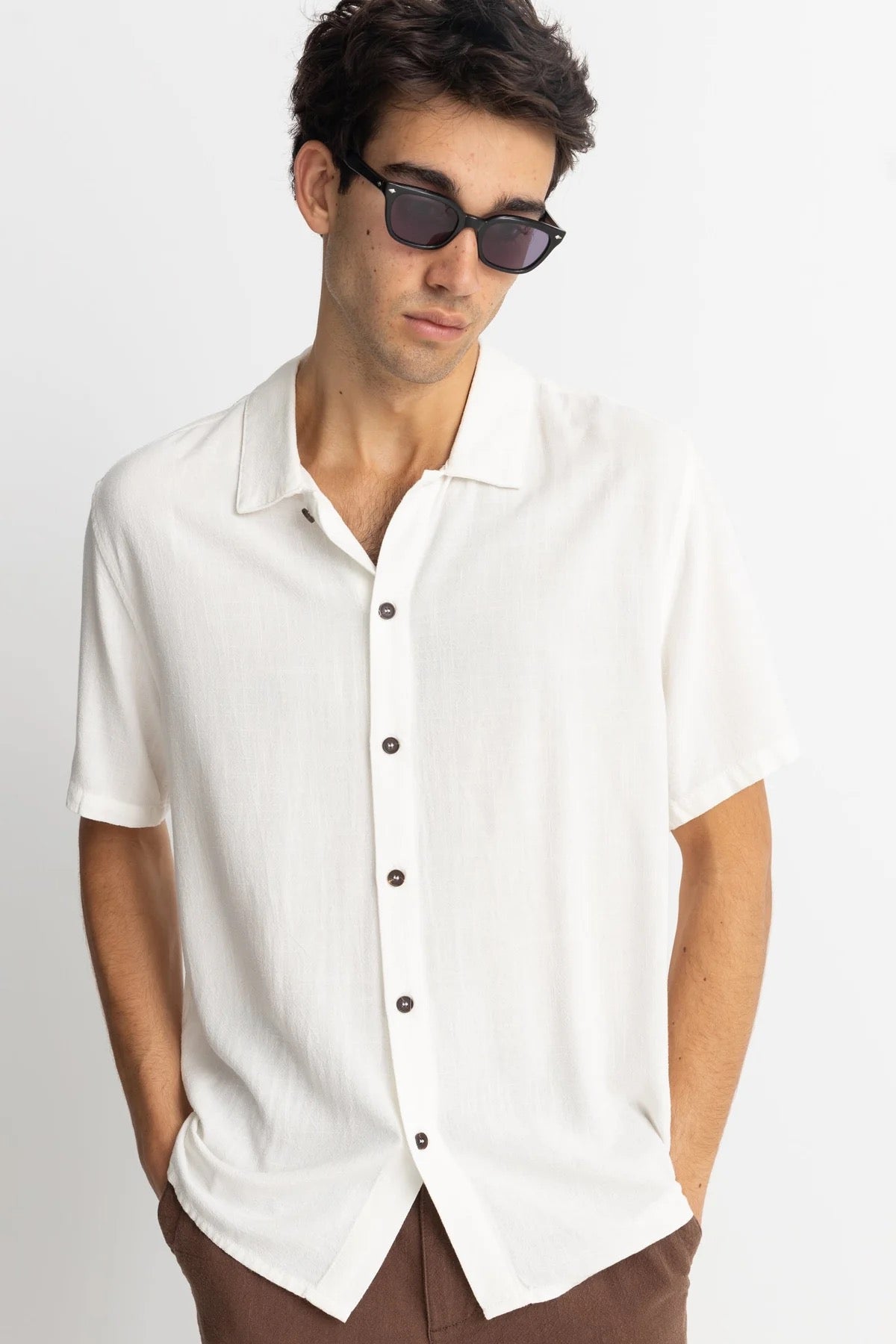Rhythm TEXTURED LINEN SS SHIRT