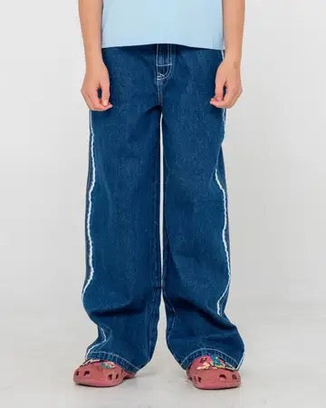 Rusty Flip Girl Low Rise Wide Leg Denim Jean